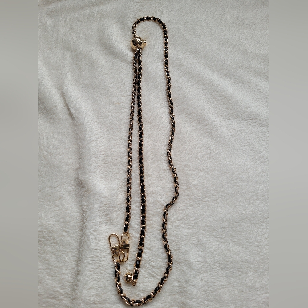 Unbranded adjustable faux leather chain strap